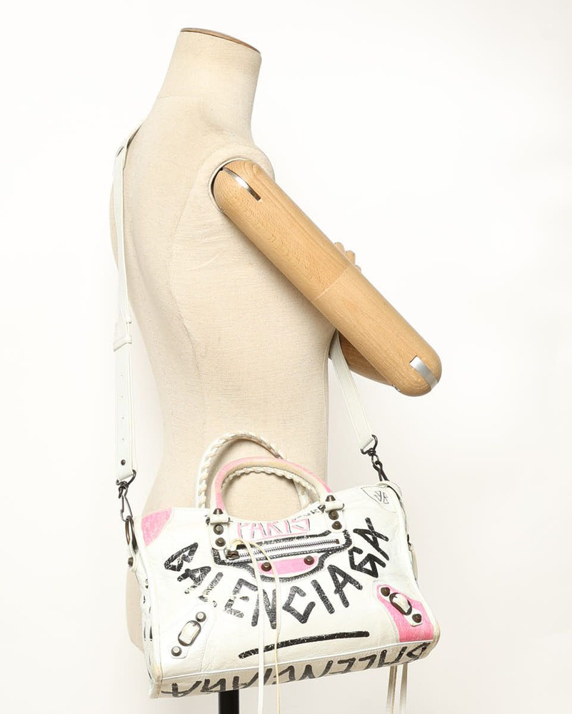 Balenciaga Graffiti Small Motorcross City Bag