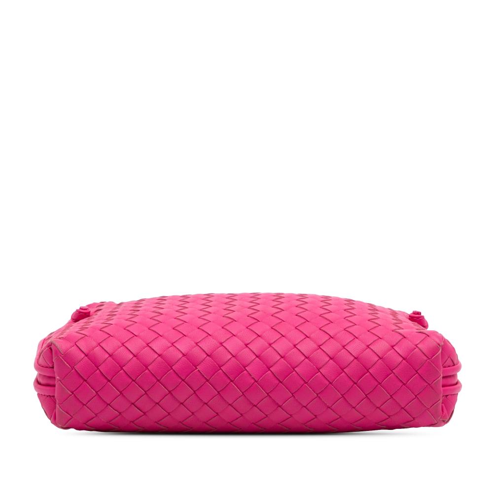 Bottega Veneta B Bottega Veneta Pink Hot Pink Nappa Leather Leather Nappa Intrecciato Nodini Crossbody Italy
