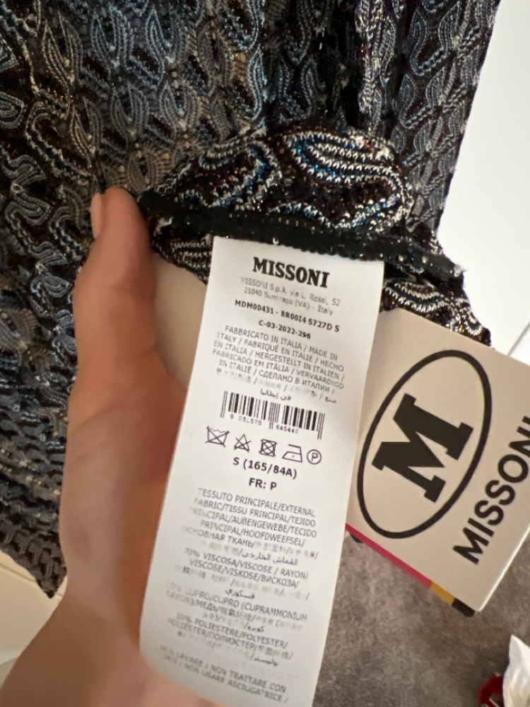 M Missoni Strickjacke mit Gürtel