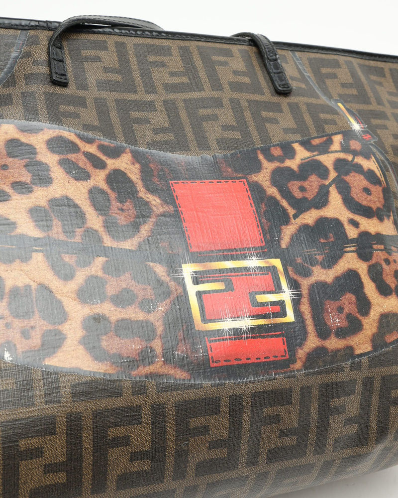 Fendi Zucca Roll Tote Bag