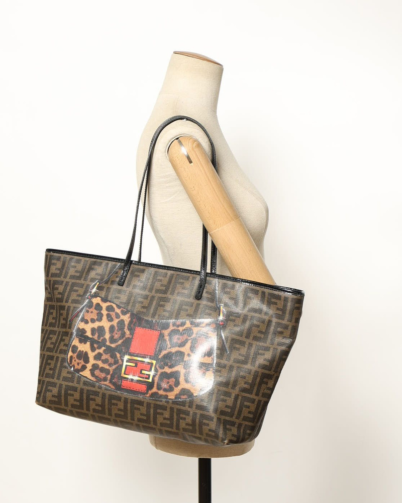 Fendi Zucca Roll Tote Bag