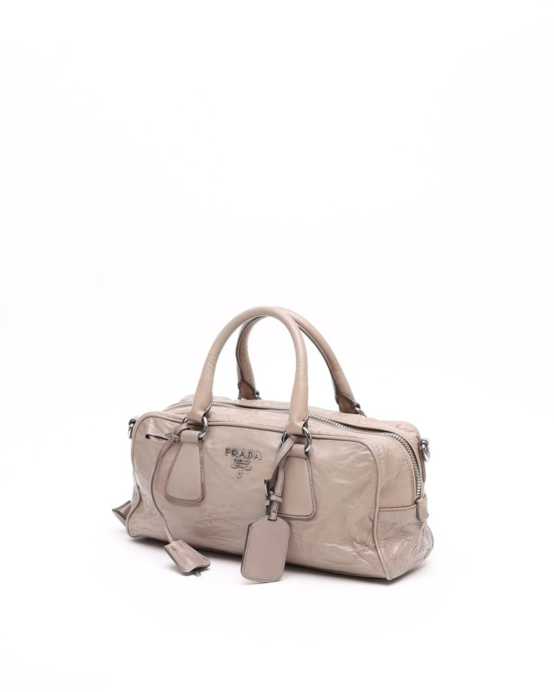 Prada Nappa Antique Boston Bag
