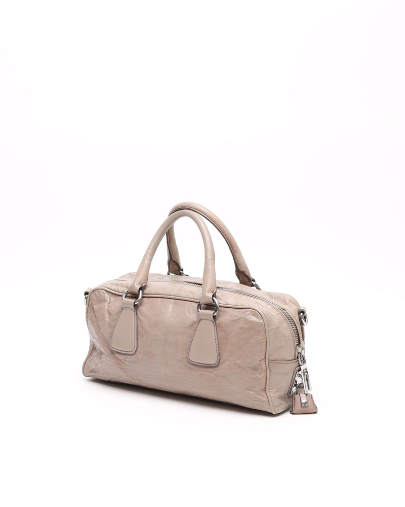 Prada Nappa Antique Boston Bag
