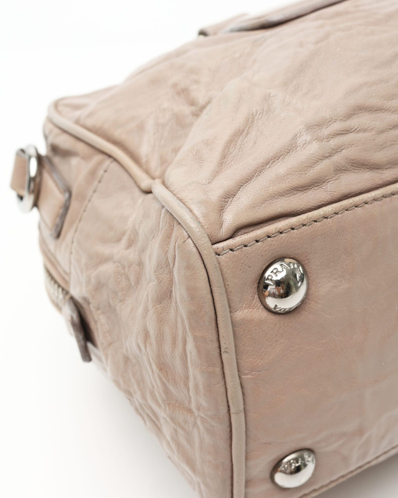 Prada Nappa Antique Boston Bag