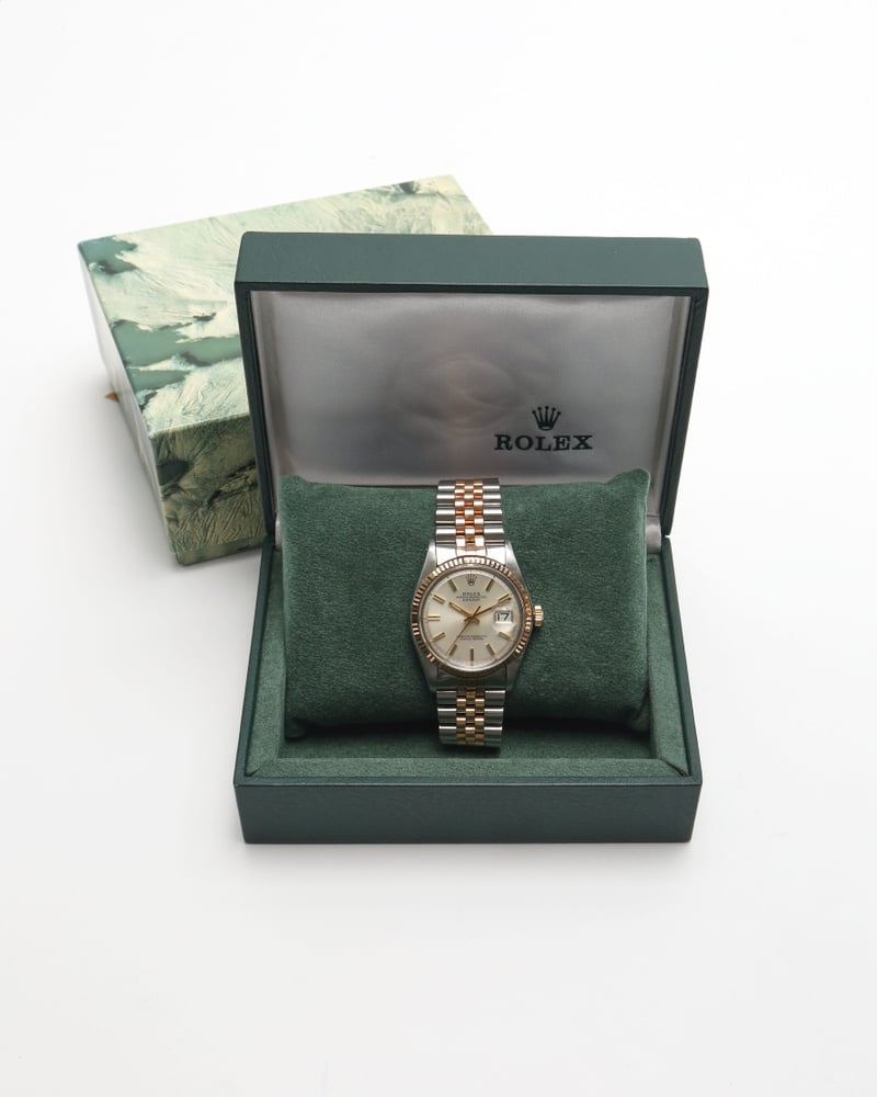 Rolex Datejust 36mm Ref 1601 Rare Rose Gold Two-Tone Watch