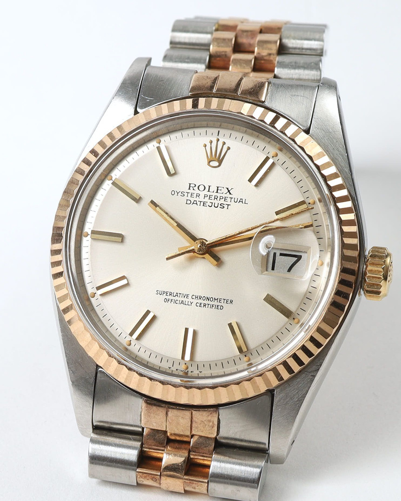 Rolex Datejust 36mm Ref 1601 Rare Rose Gold Two-Tone Watch