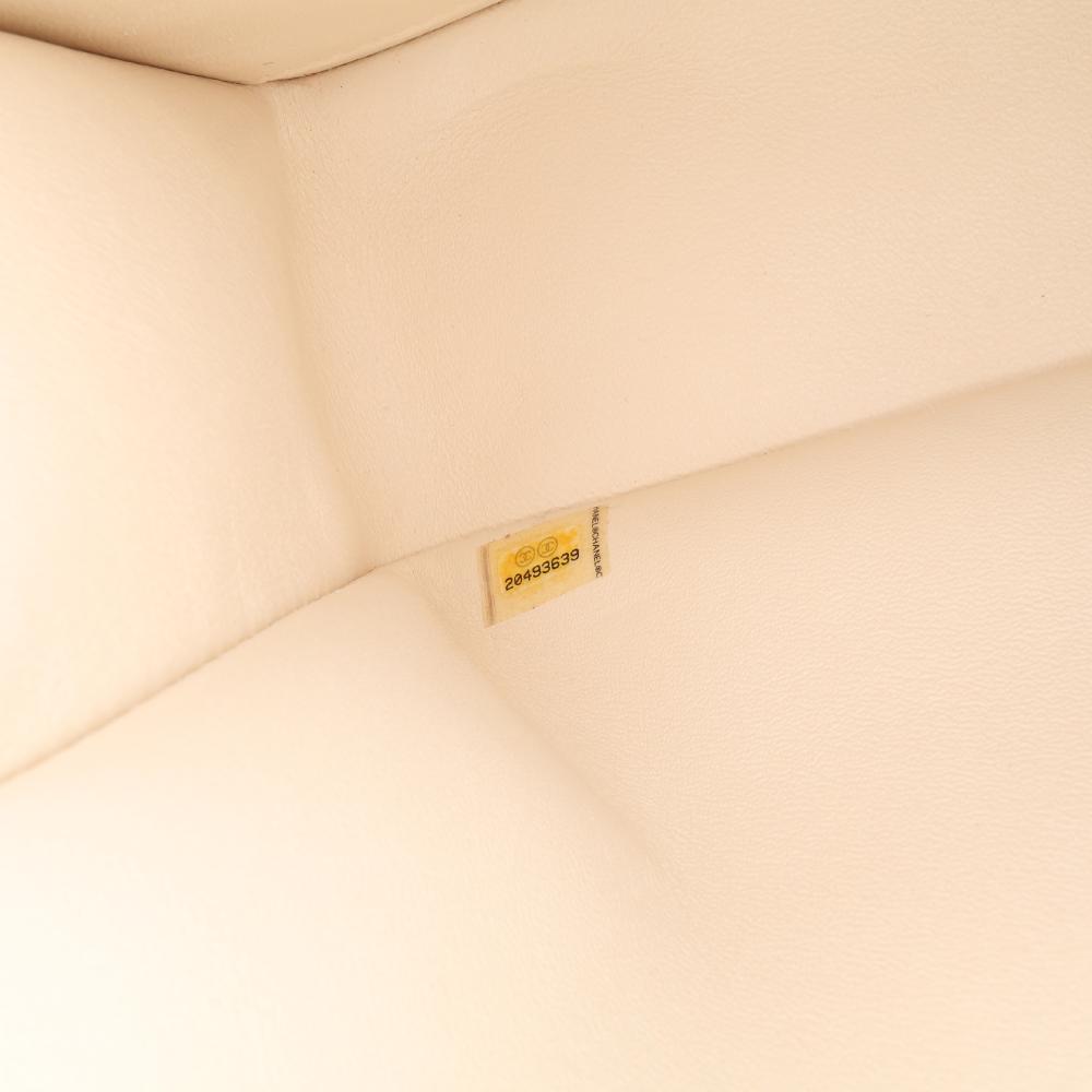 Chanel B Chanel White Ivory Caviar Leather Leather Jumbo Classic Caviar Double Flap Italy