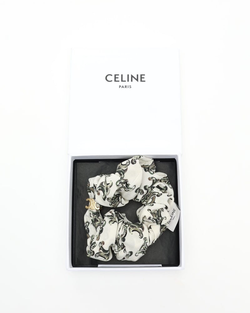 Celine Céline Triomphe Scrunchie