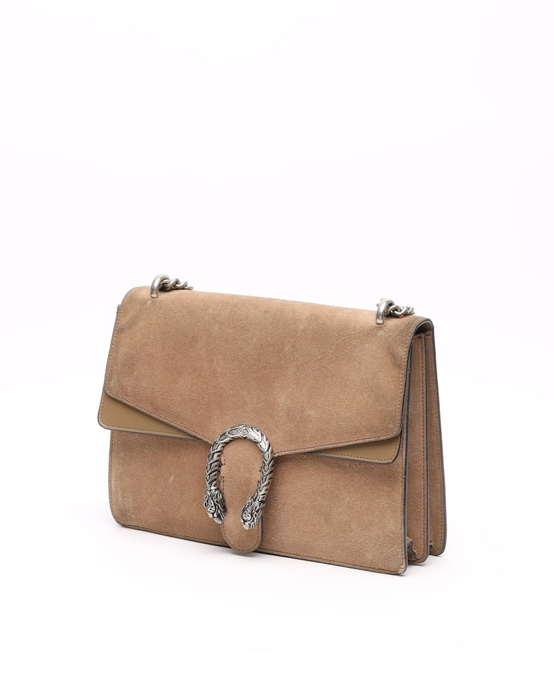 Gucci Medium Suede Dionysus Shoulder Bag