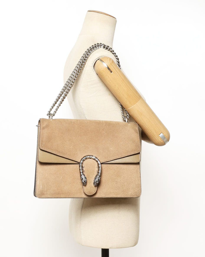 Gucci Medium Suede Dionysus Shoulder Bag