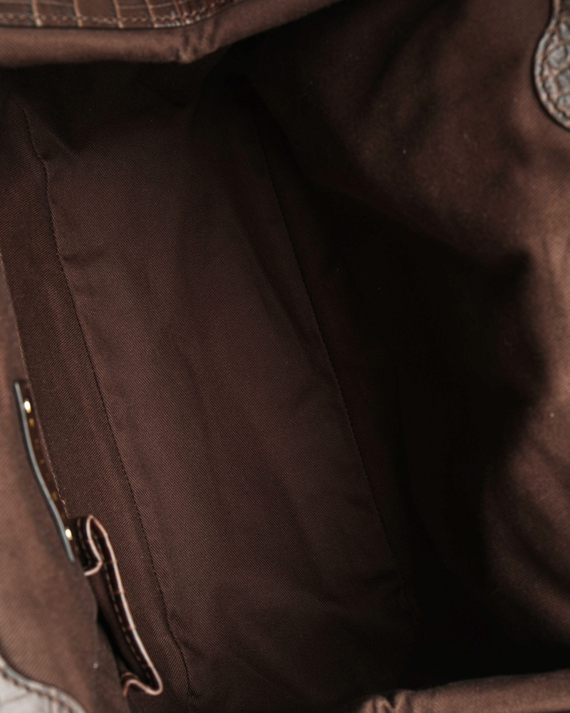 Celine Céline Triomphe Croc Tassel Bag