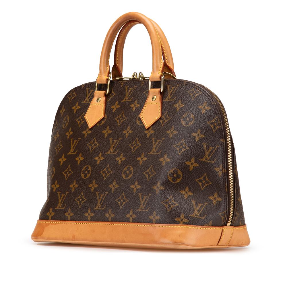 Louis Vuitton B Louis Vuitton Brown Monogram Canvas Fabric Monogram Alma PM France