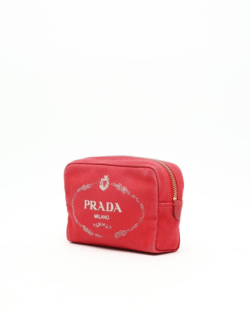Prada Canvas Toiletry Pouch