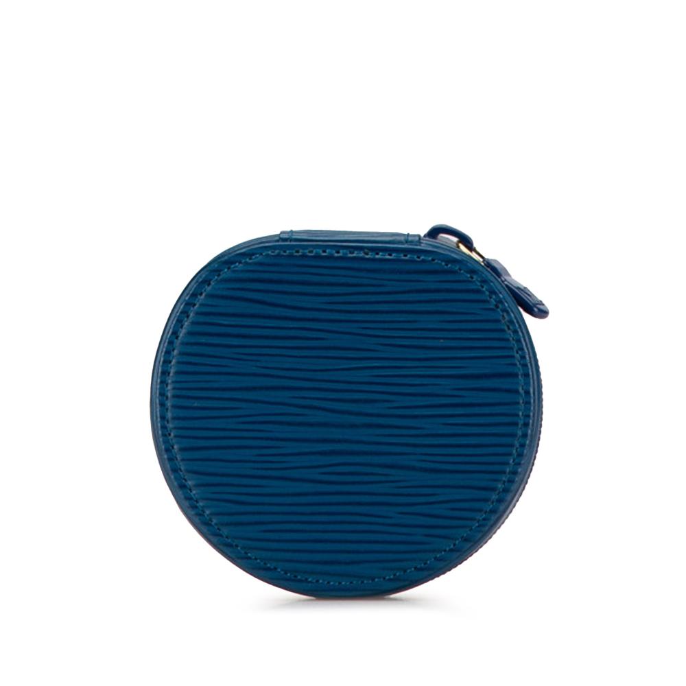 Louis Vuitton AB Louis Vuitton Blue Epi Leather Leather Epi Ecrin Bijoux Jewelry Case France