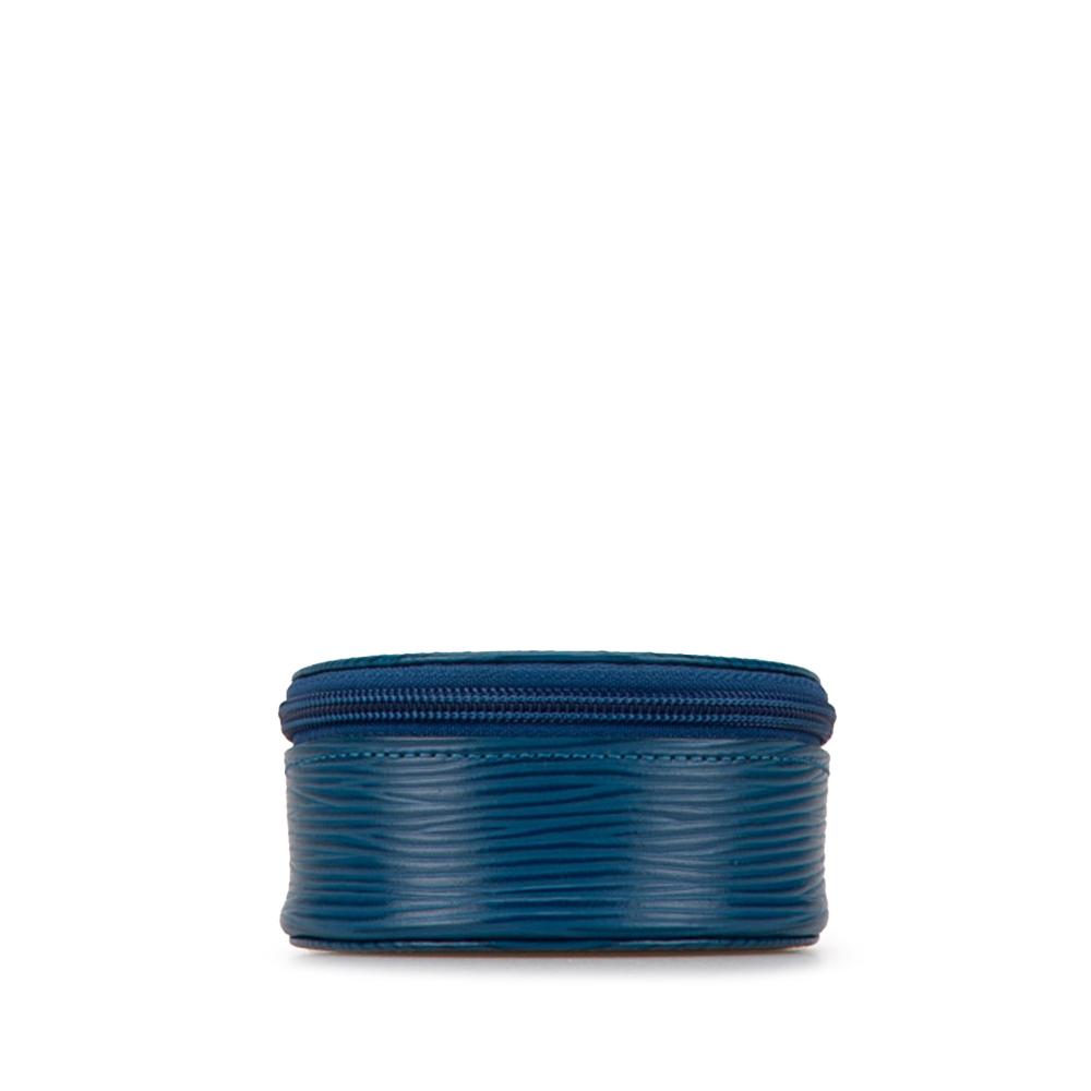 Louis Vuitton AB Louis Vuitton Blue Epi Leather Leather Epi Ecrin Bijoux Jewelry Case France