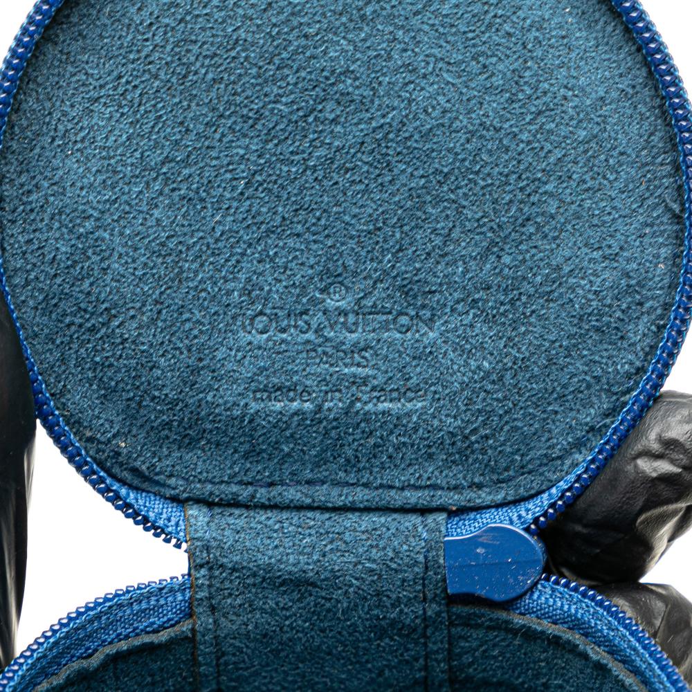 Louis Vuitton AB Louis Vuitton Blue Epi Leather Leather Epi Ecrin Bijoux Jewelry Case France