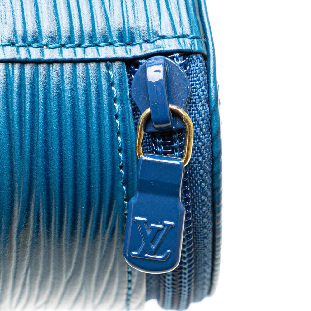 Louis Vuitton AB Louis Vuitton Blue Epi Leather Leather Epi Ecrin Bijoux Jewelry Case France