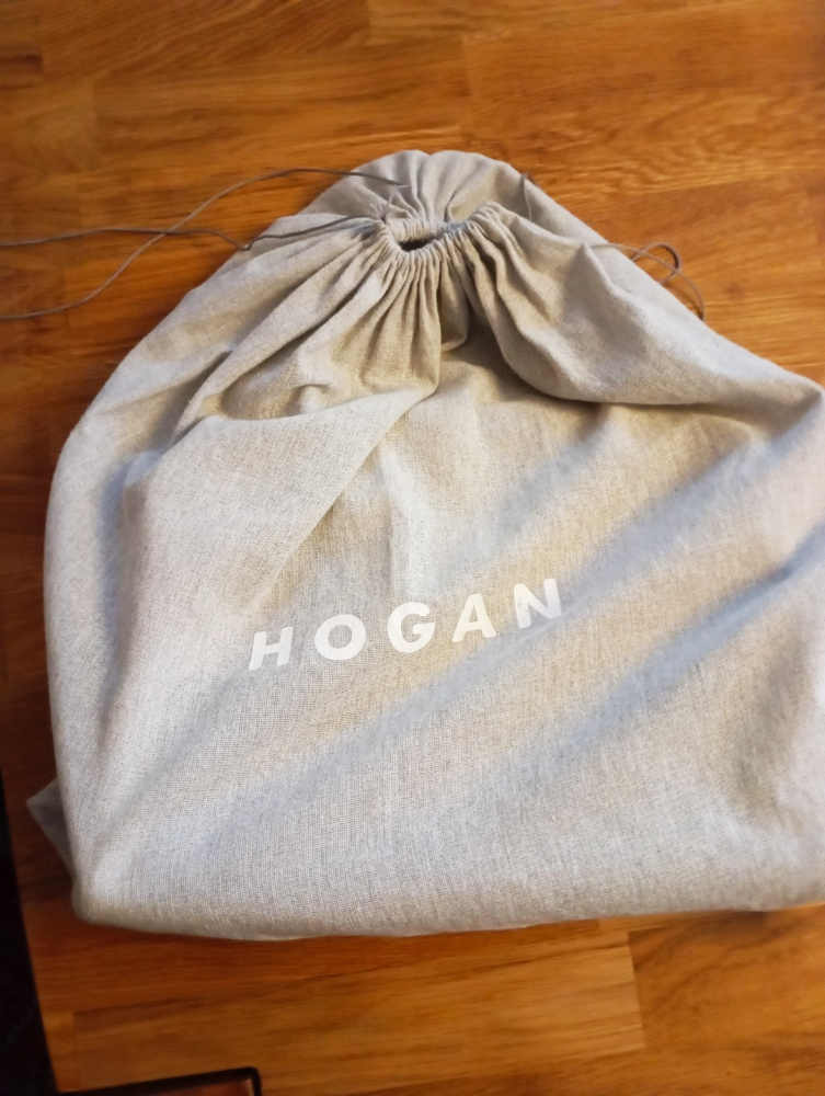 Hogan Canvas and Leather Bowling Bag