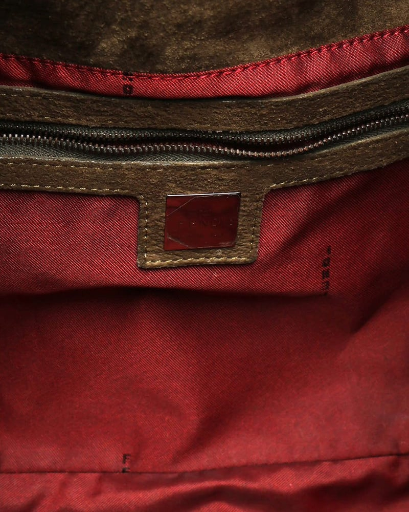 Fendi Large Suede Mamma Bag