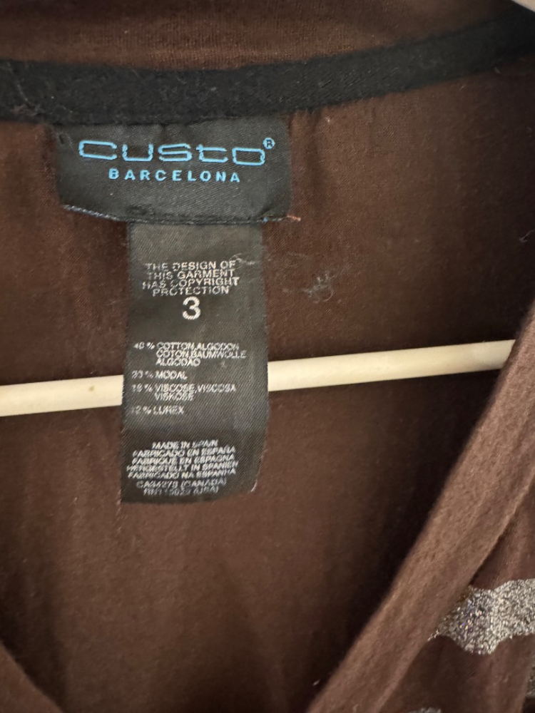 Custo Barcelona Custo Black Label Cameo Top with inserts