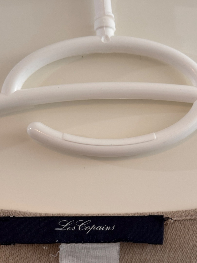 Les Copains Blue Label beigefarbenes Oberteil mit Stickerei