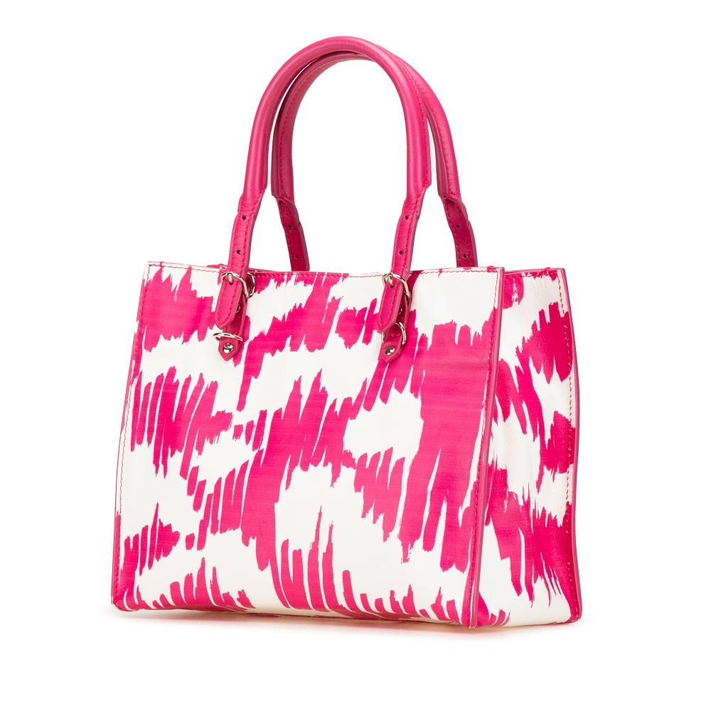 Balenciaga B Balenciaga Pink Calf Leather Mini Papier A4 Satchel Italy