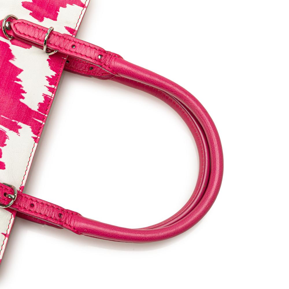 Balenciaga B Balenciaga Pink Calf Leather Mini Papier A4 Satchel Italy