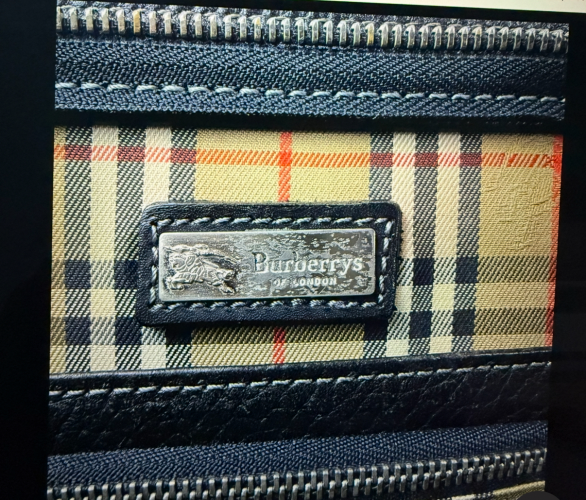 Burberry Soft Back Leather Business Bag