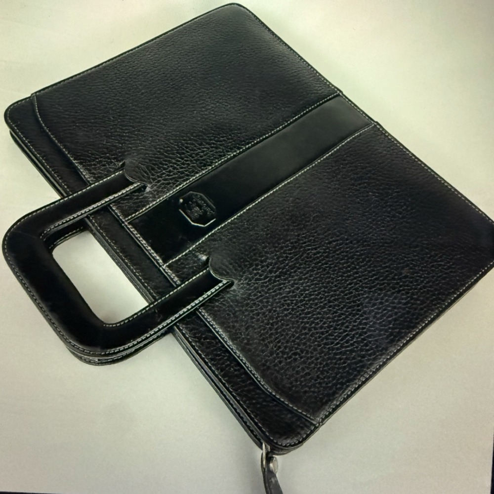 Burberry Soft Back Leather Business Bag