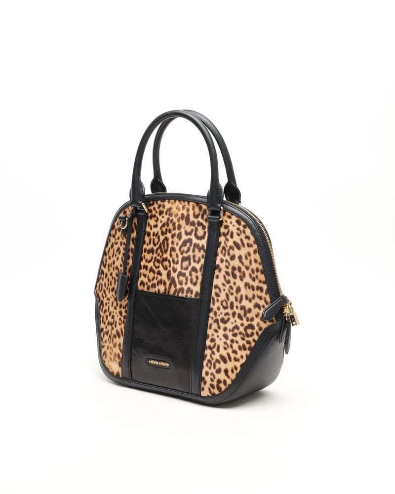 Burberry Orchard Leopard Bowling Bag