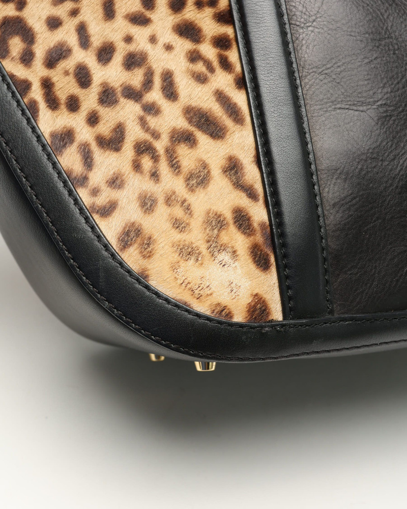 Burberry Orchard Leopard Bowling Bag