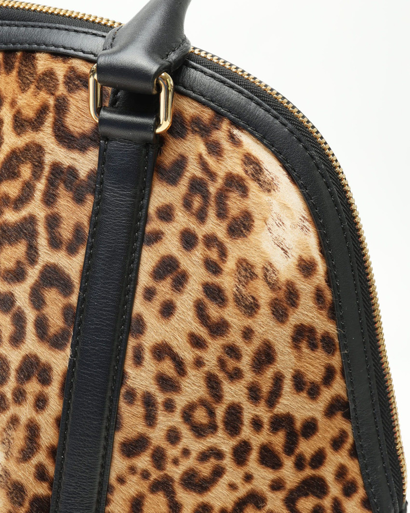 Burberry Orchard Leopard Bowling Bag