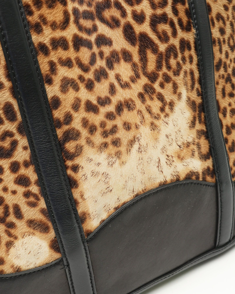 Burberry Orchard Leopard Bowling Bag