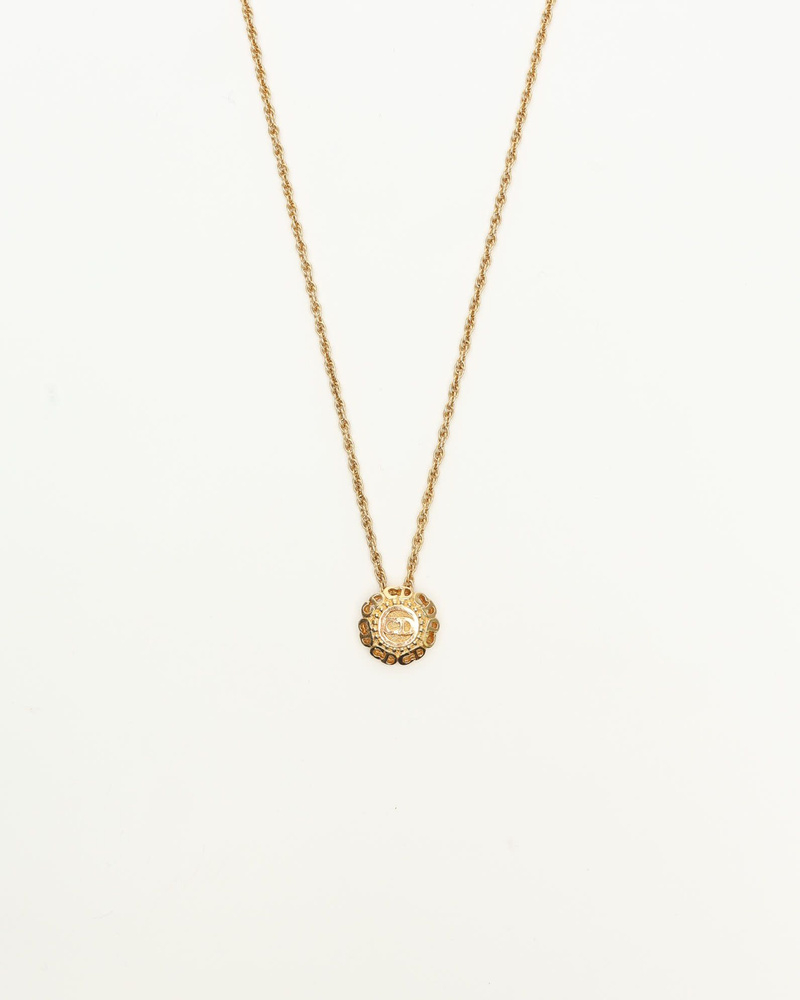 Christian Dior CD Logo Necklace