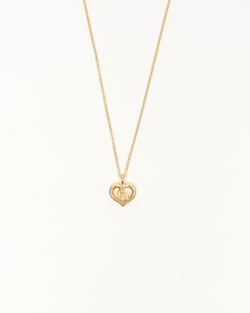 Christian Dior CD Heart Necklace