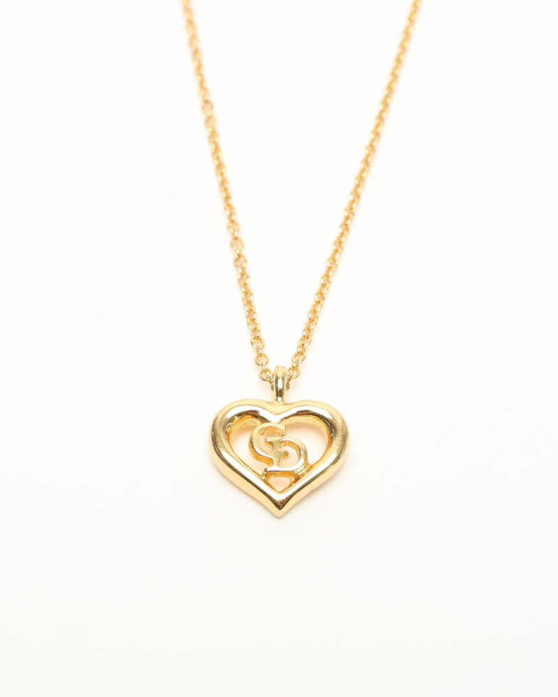 Christian Dior CD Heart Necklace