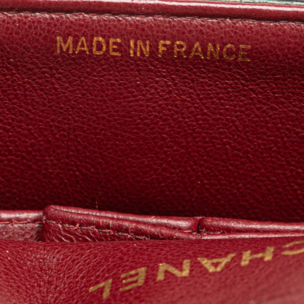 Chanel Classic Double Flap Small Matelassè Lambskin Flap Shoulder Bag Black