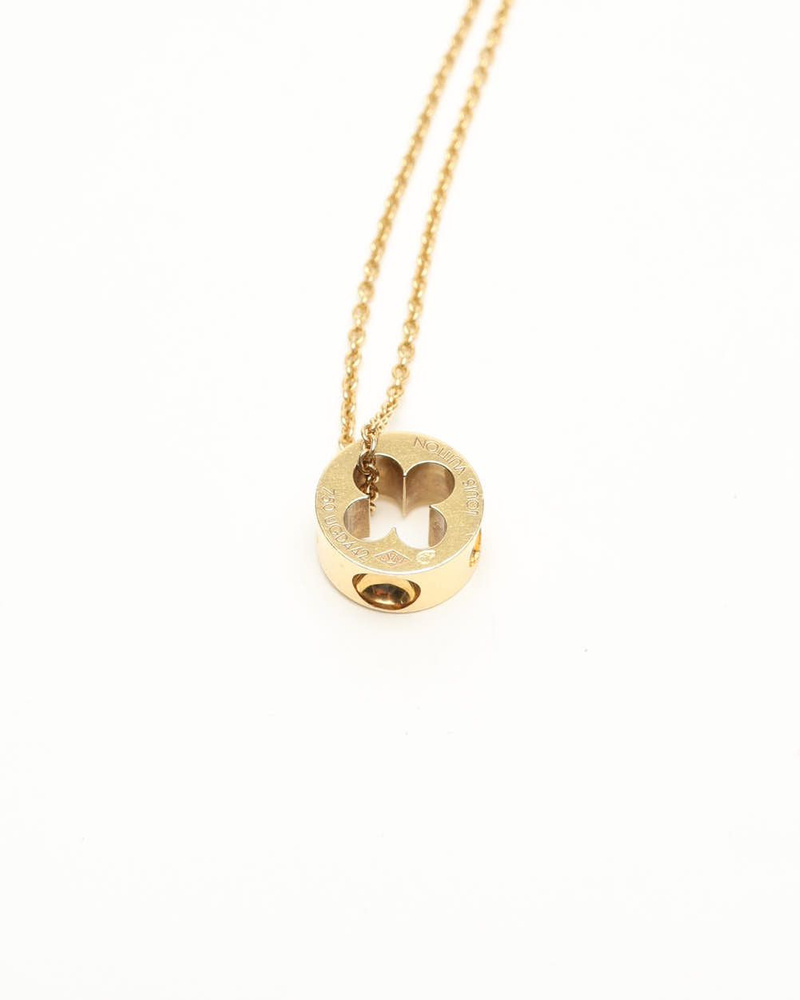 Louis Vuitton Pandantif Empreinte Yellow Gold Necklace