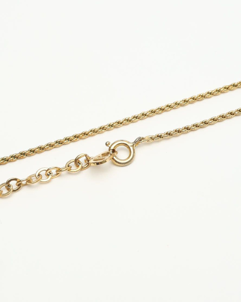 Christian Dior Twist Ring Logo Necklace