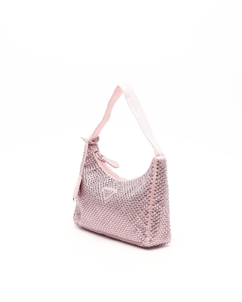 Prada Satin Crystal Re-Edition 2000 Bag