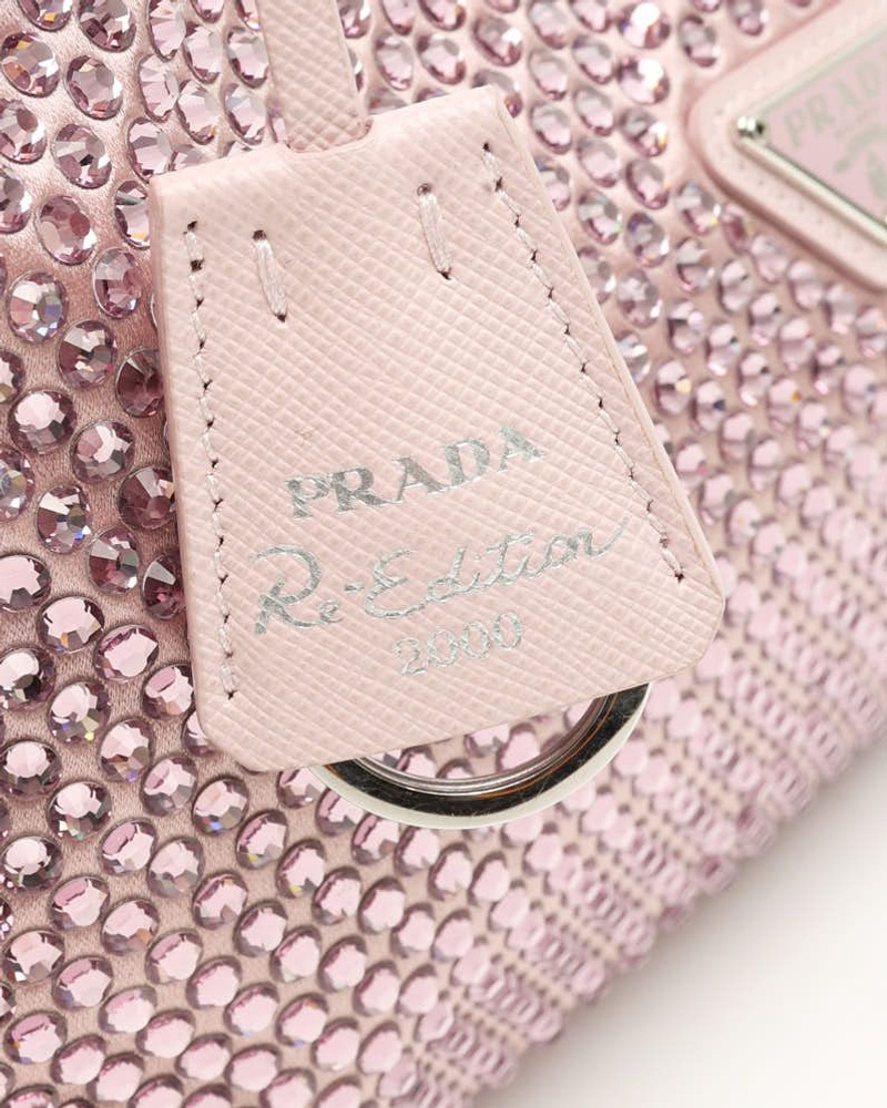Prada Satin Crystal Re-Edition 2000 Bag