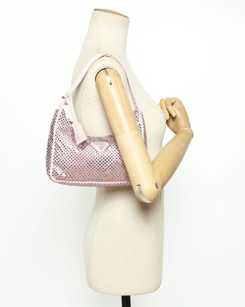 Prada Satin Crystal Re-Edition 2000 Bag