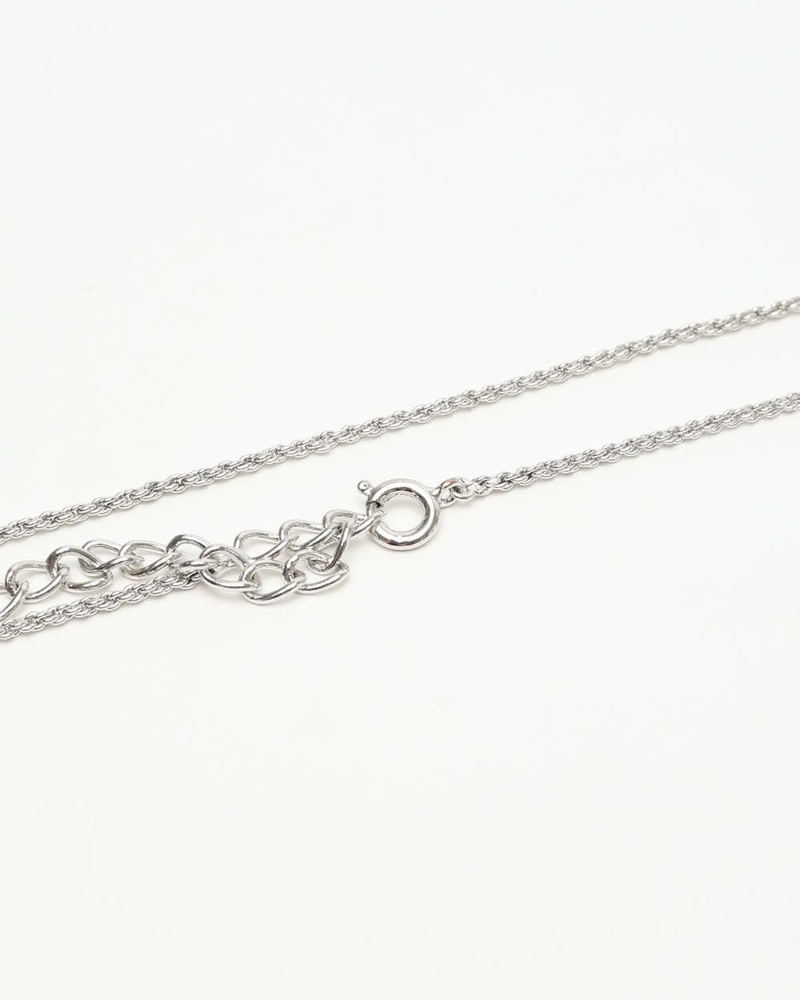 Christian Dior Twist Ring Logo Necklace