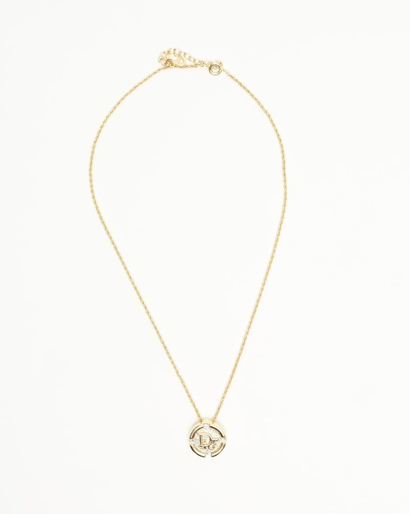 Christian Dior CD Logo Necklace