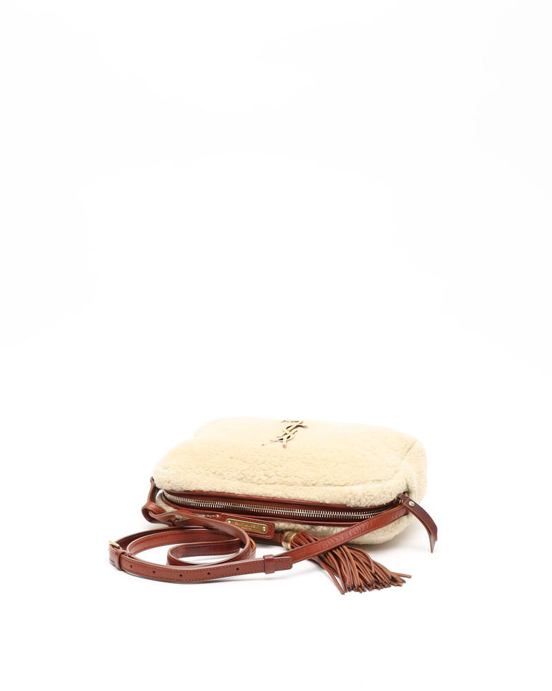 Saint Laurent Shearling Lou Camera Bag