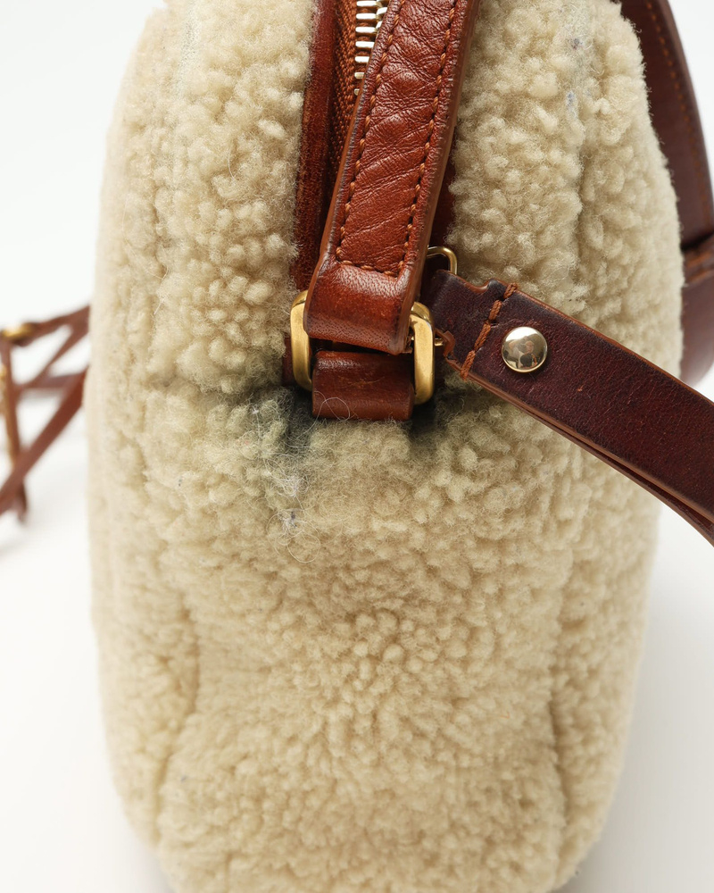 Saint Laurent Shearling Lou Camera Bag