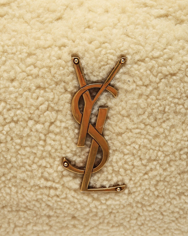 Saint Laurent Shearling Lou Camera Bag