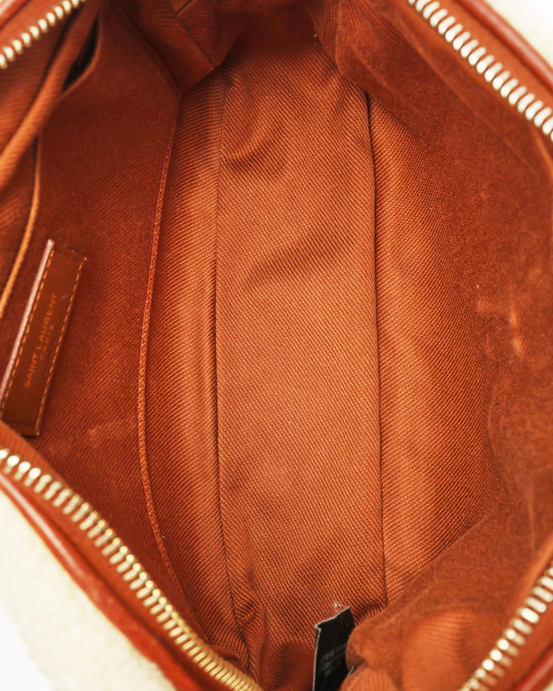 Saint Laurent Shearling Lou Camera Bag