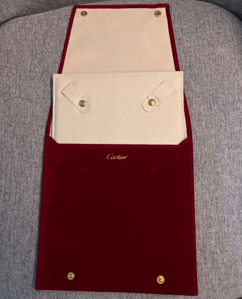 Cartier jewellery travel/storage pouch