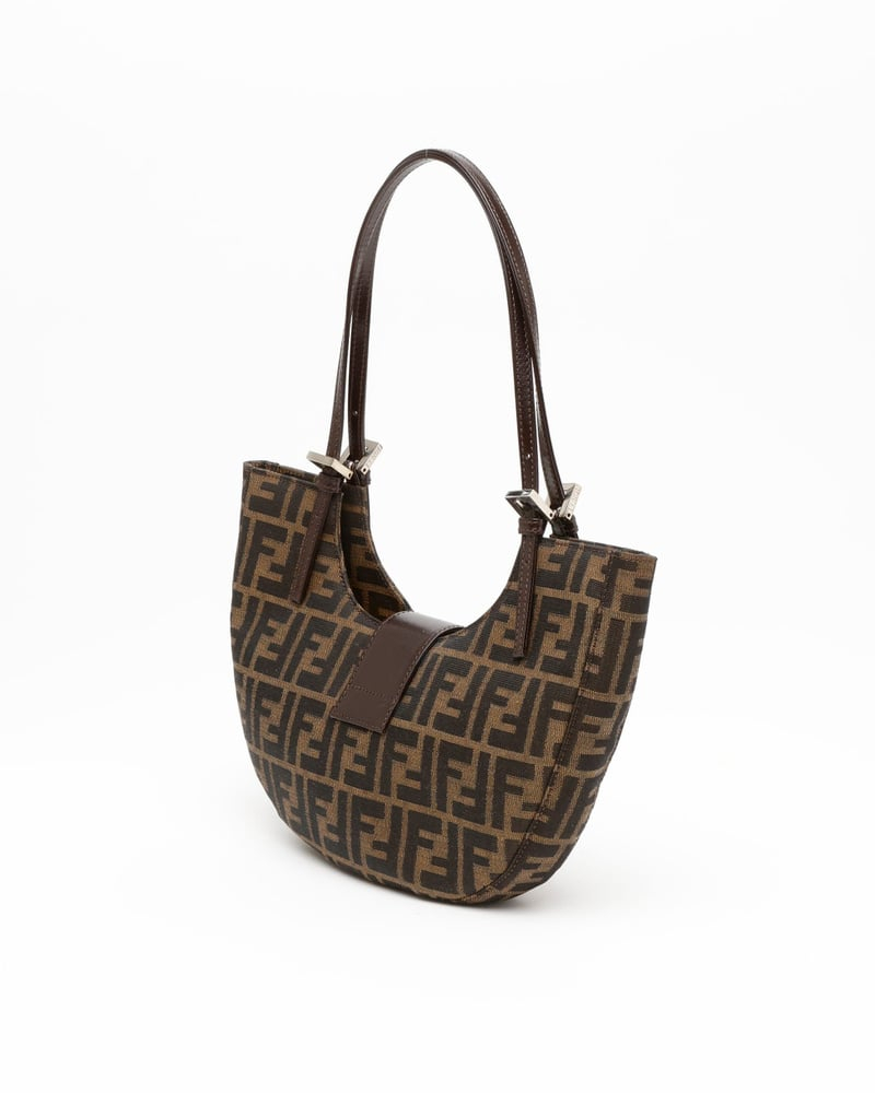 Fendi Zucca Half Moon Bag